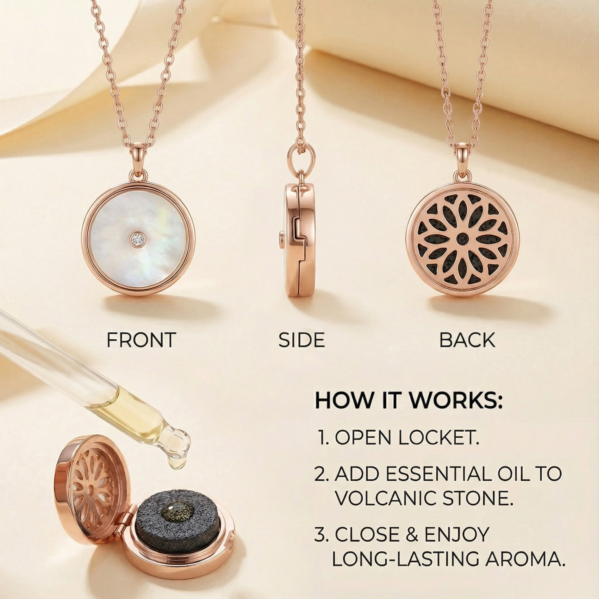 The White Mother of Pearl Series Pendant