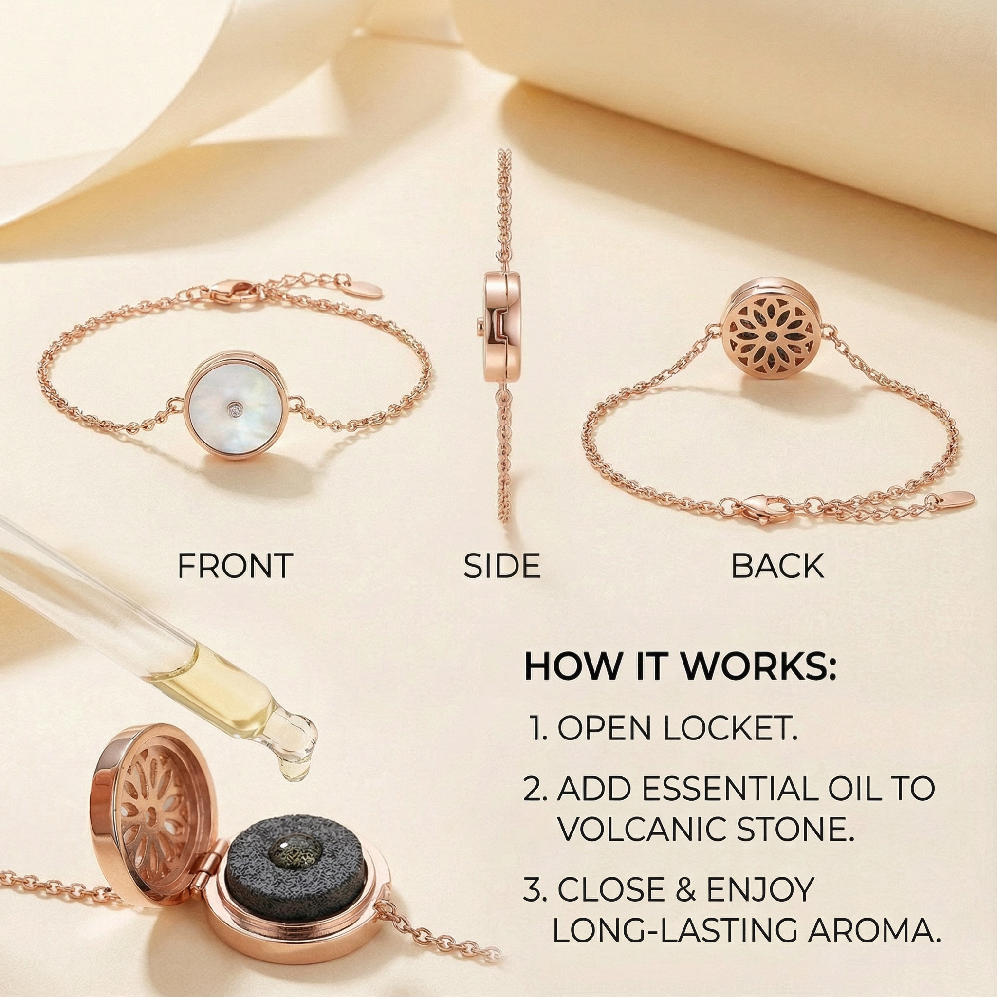 The White Mother of Pearl Bracelet