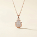 water drop aromatherapy necklace in 925 sterling silver
