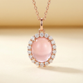Pink Love Series – Rose Quartz Locket Necklace