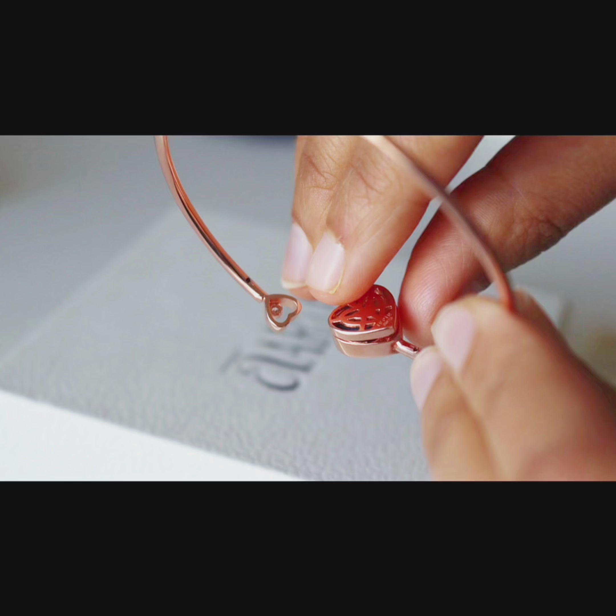 Red Agate Heart Bracelet