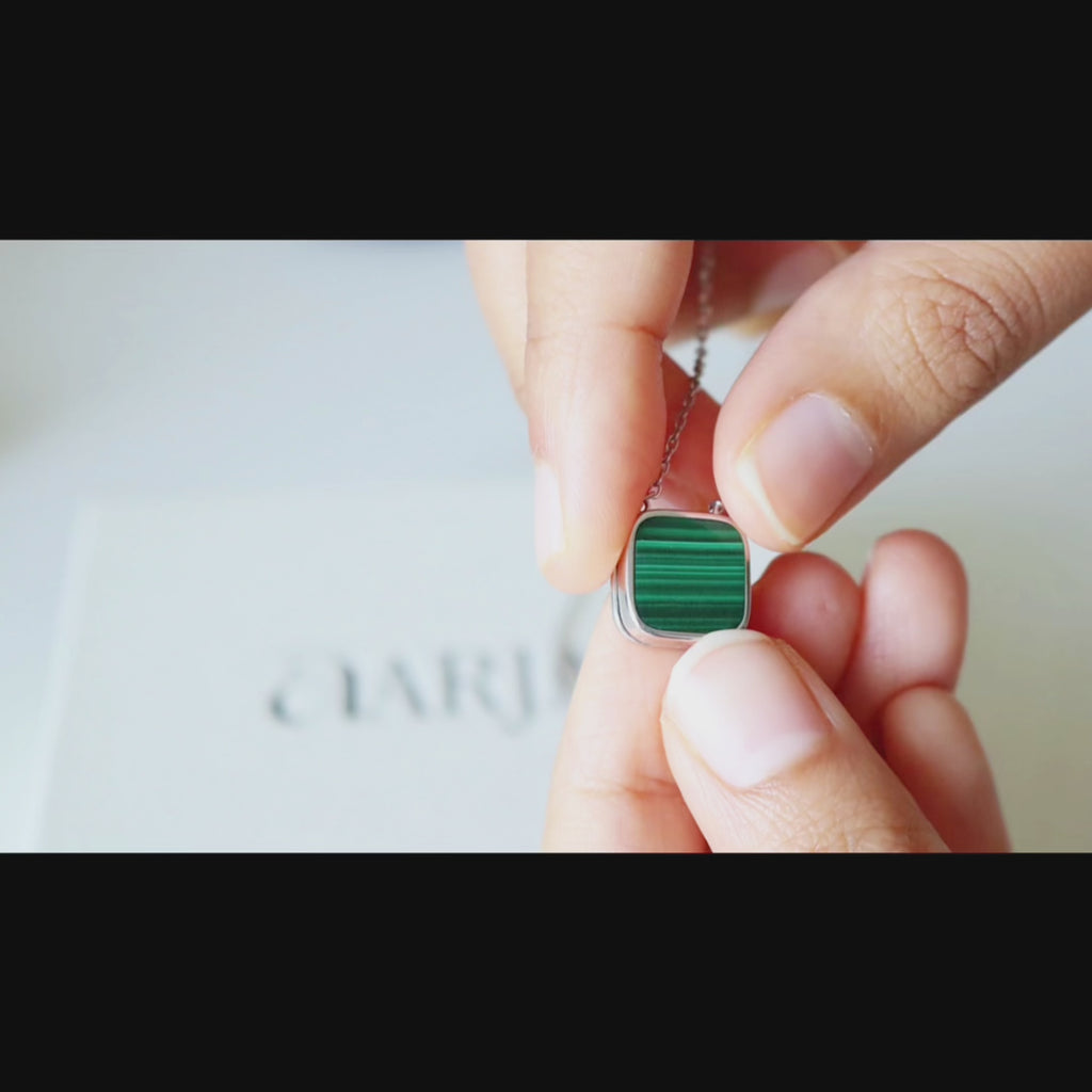 Malachite Square Necklace