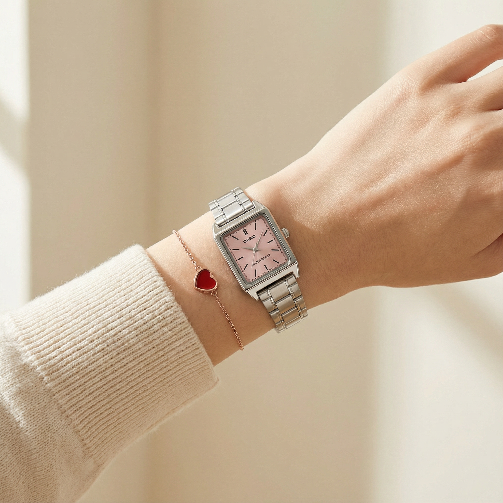 The Red Agate Heart Series Bracelet